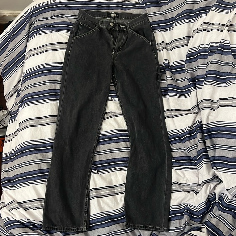 Rewash Trendy Dark Grey Denim Jeans / Size 26 / Inseam 30”